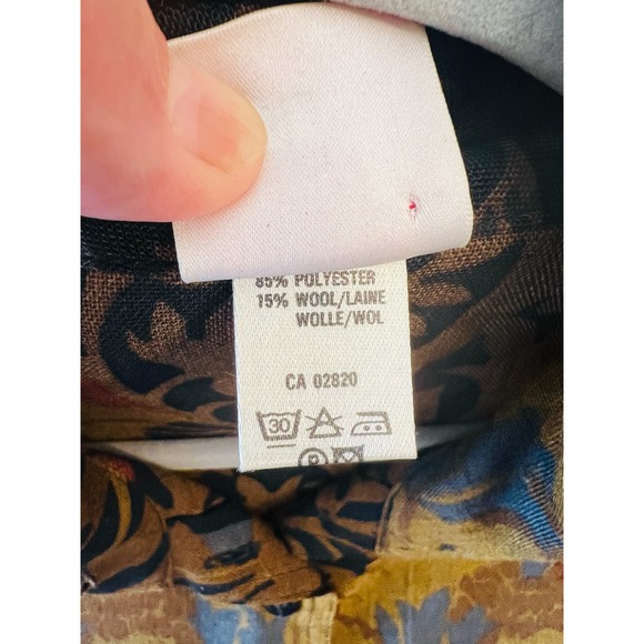 Vintage 80s Mondi Escada Floral Art Blouse Buttons Down Shirt Size 36 Small - Picture 11 of 15